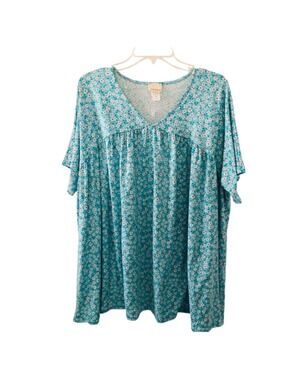 Size 2XL P & Rose Whimsy Babydoll Top Boutique Vintage Loungewear Delicate